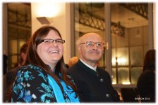 Martina Fink und Abt Matthäus Nimmervoll